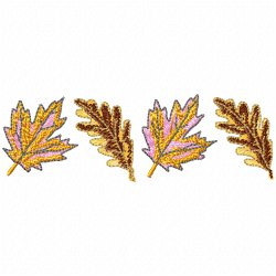 Leaves Embroidery Design 8